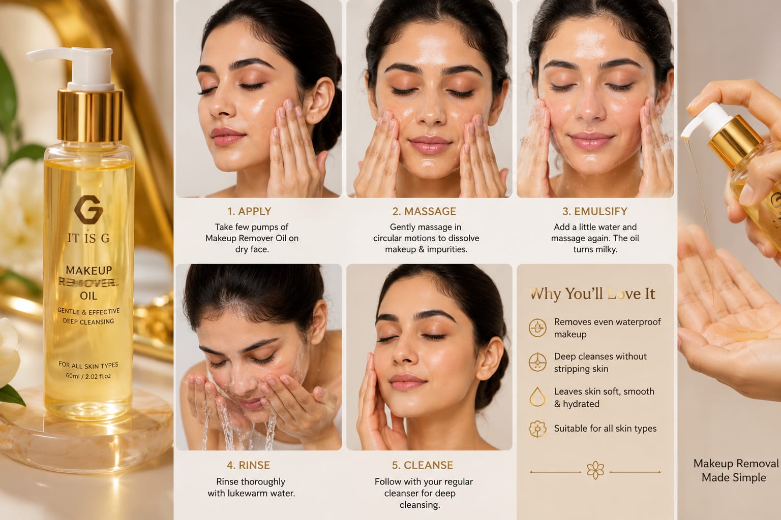 How to Use Makeup Remover Oil: