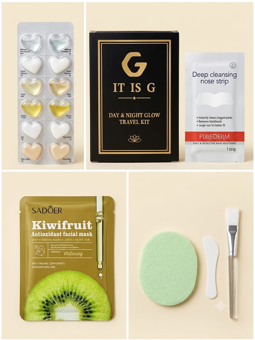 It is G – Luxury 6-Step Travel Glow Kit | Complete Day & Night Skincare System - Image 4